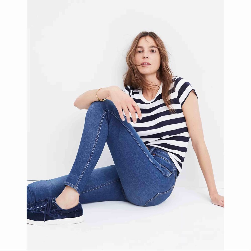 Madewell 9" Mid-Rise Skinny Jeans in Patty Wash Size 27
